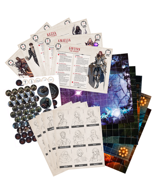 Hellguard: Curse of Caina Player Aid Pack
